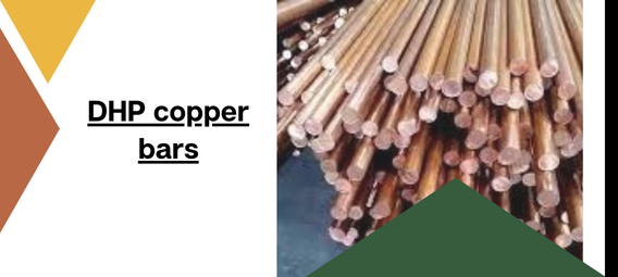 Bundles of copper round bars stacked in industrial storage area