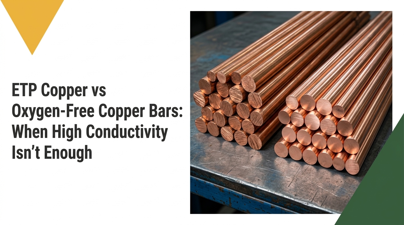 ETP Copper vs Oxygen-Free Copper Bars highlighting conductivity and performance comparison